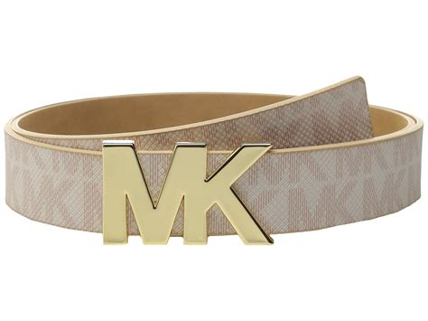 michael kors suede logo belt